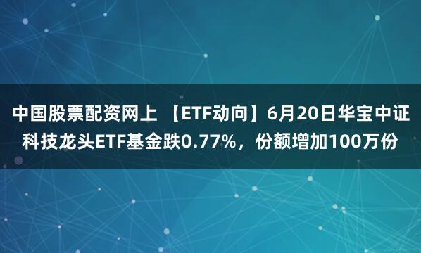 中国股票配资网上 【ETF动向】6月20日华宝中证科技龙头ETF基金跌0.77%，份额增加100万份