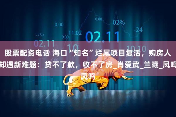股票配资电话 海口“知名”烂尾项目复活，购房人却遇新难题：贷不了款，收不了房_肖爱武_兰曦_凤鸣